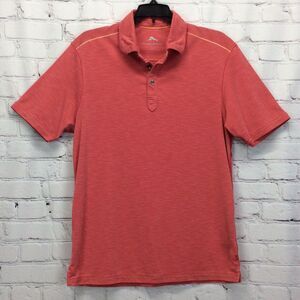 Tommy Bahama Golf Polo Mens Size S Heather Red Athleisure Travel Business Cruise
